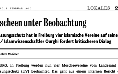 Interfraktionelles Schreiben zu islamistischen Bestrebungen in Freiburg