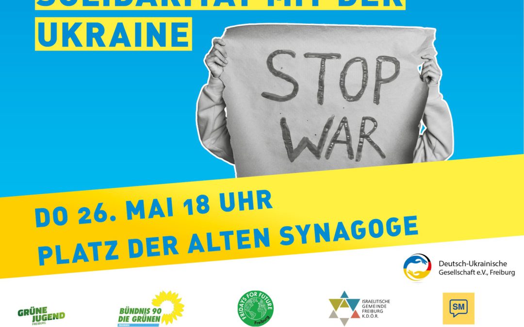 Parteiübergreifende Demonstration: Solidarität mit der Ukraine